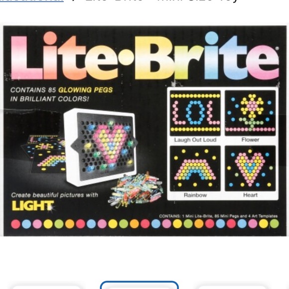 FALL SALE!! NIB MINI Lite-Brite…85 Pegs, 4 Art Templates. Adorable, fun gift!! - Picture 5 of 8